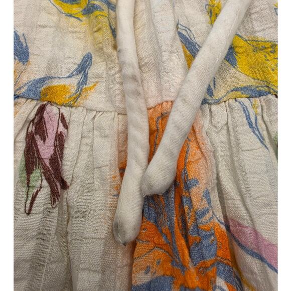 Tanya Taylor Marisol Coverup Dress SZ Medium Floral Spring Tiered - Picture 8 of 10